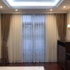 Vải may rèm màu nâu 2 lớp