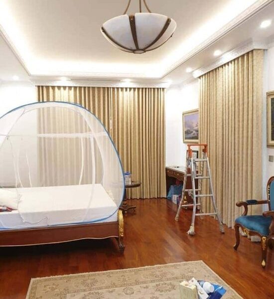Vải may rèm cửa màu vàng đồng