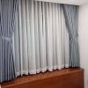 Rèm vải bố 2 lớp màu xám