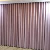 Rèm cửa vải bố màu hồng