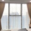 Rèm vải cản nắng 2 lớp thêu nghệ thuật