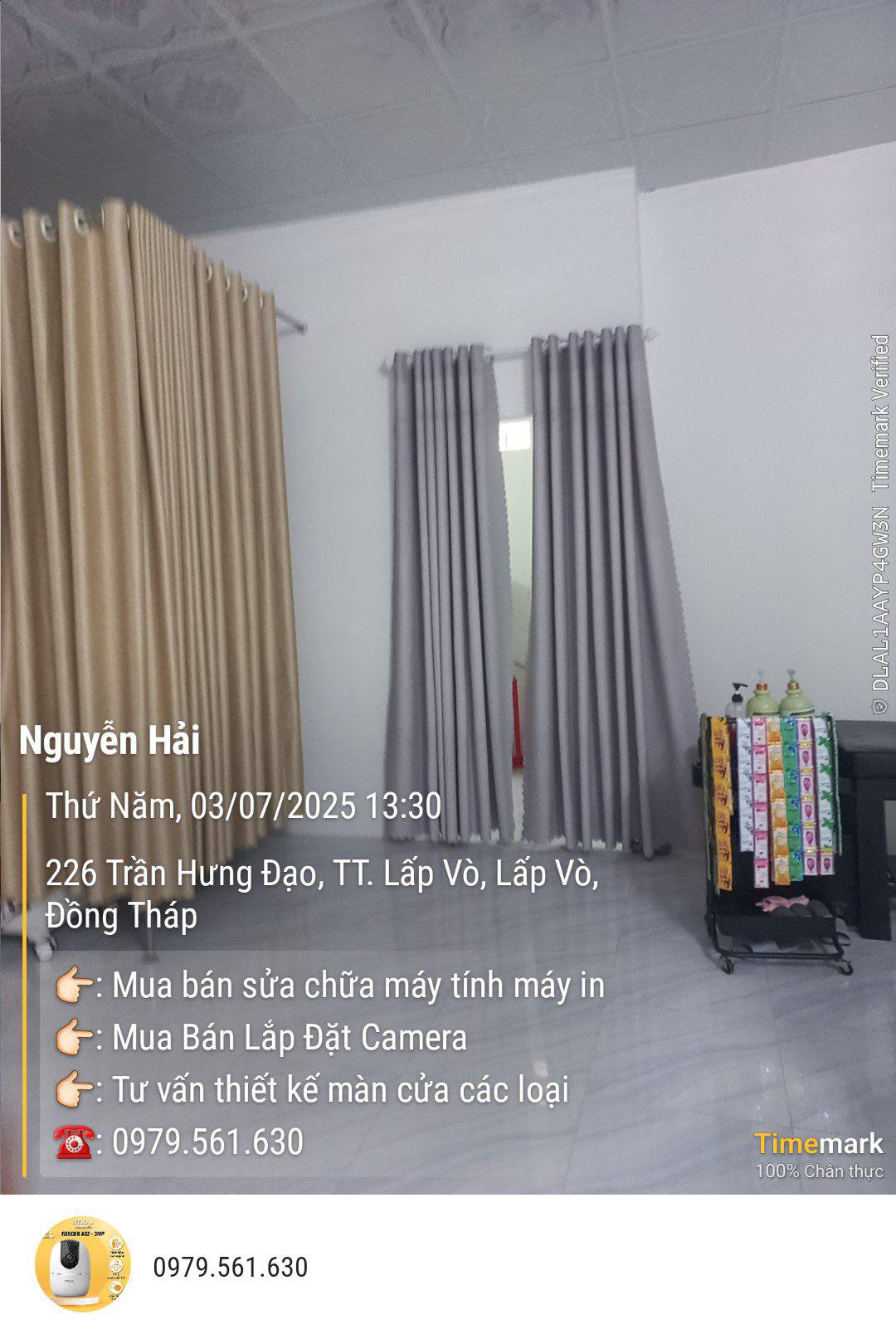 Lắp Đặt Rèm Cửa Tại Spa Hera Chợ Lấp Vò, Đồng Tháp – Không Gian Sang Trọng Và Chuyên Nghiệp