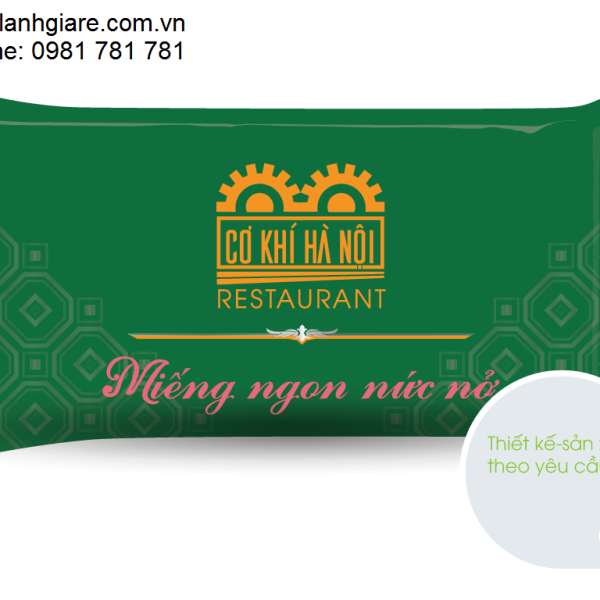 đặt in khăn lạnh nhà hàng (mẫu 30)