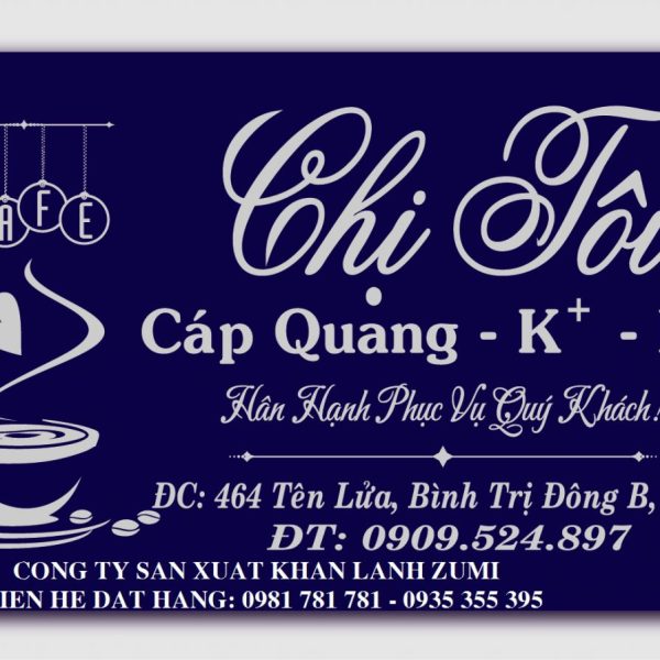 khăn lạnh quán cafe sài gòn (mẫu 6)