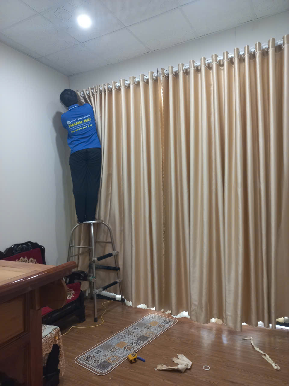 Hoàn Thiện Công Trình Ráp Màn Cửa Cho Khách Hàng Tại Bình Thạnh Đông, Phú Tân, An Giang