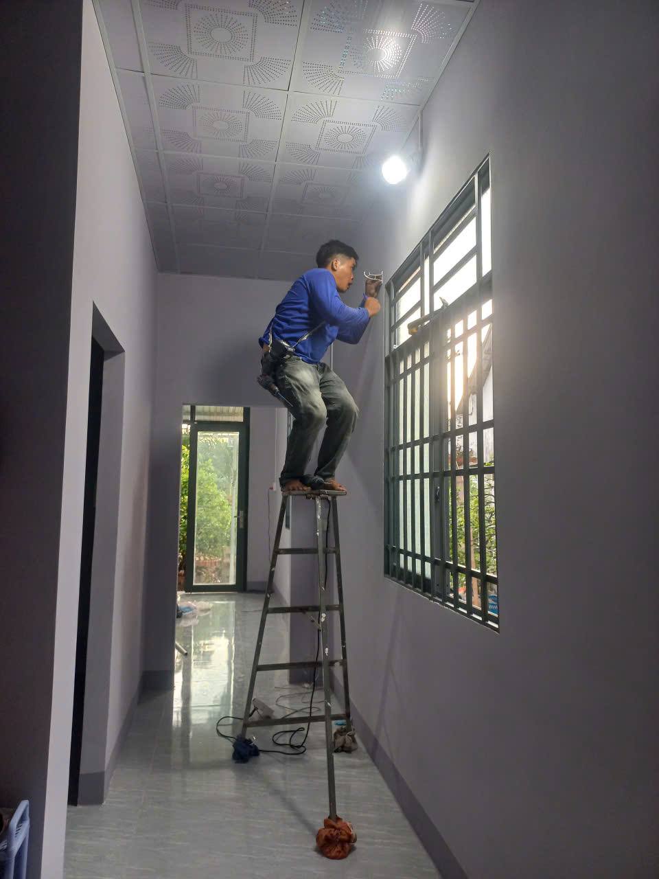 Thi Công Màn Cửa Và Camera An Ninh Giai Đoạn 1 Cho Khách Hàng Tại Tân Mỹ, Lấp Vò